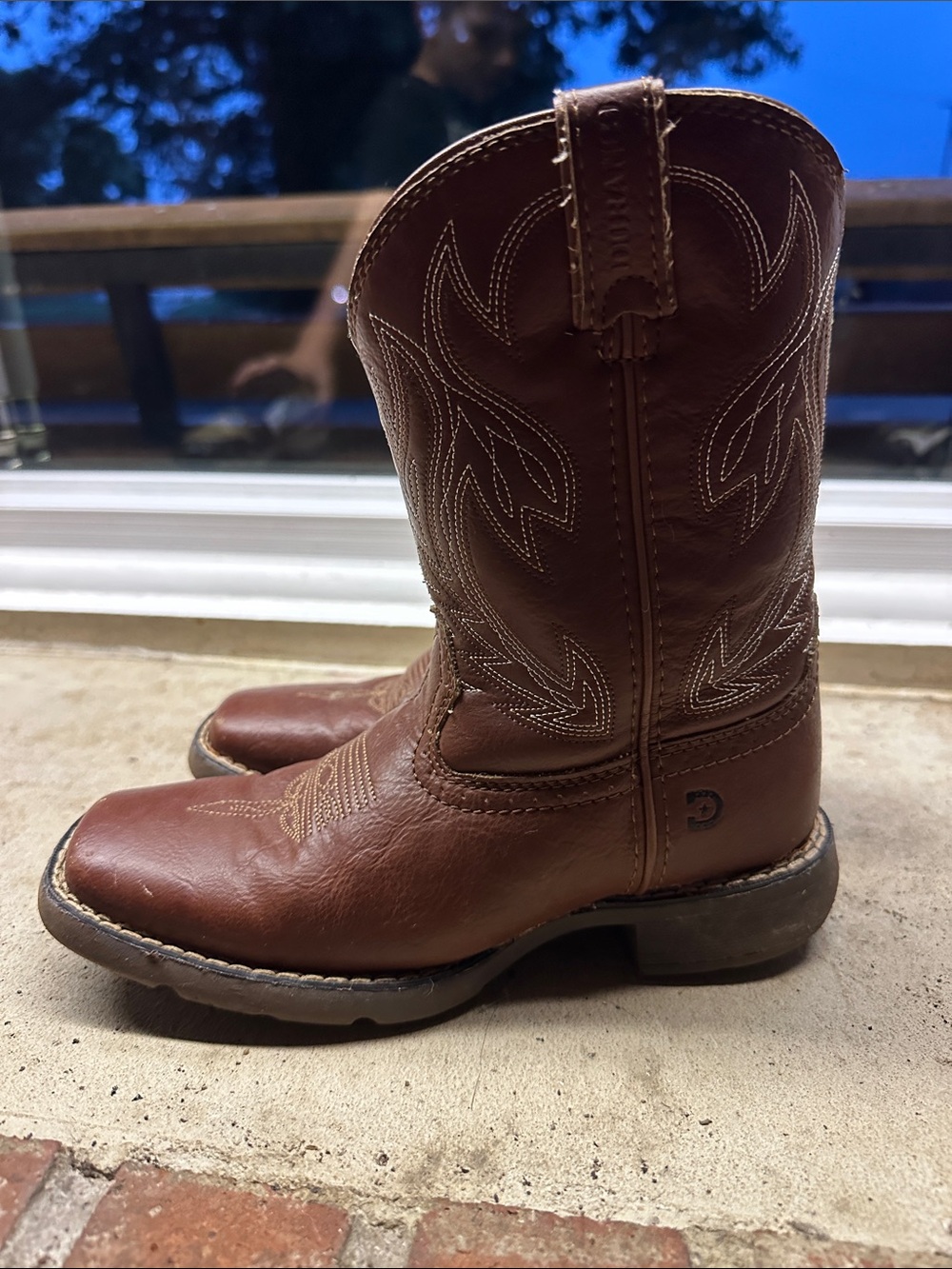 Durango Brown Kids Cowboy Boots
